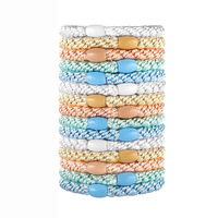 Anneau de cheveux corde à cheveux femme tête corde Version coréenne des nouvelles perles tissées de base cravate cheveux Ins vent minimaliste bande de cuir filles