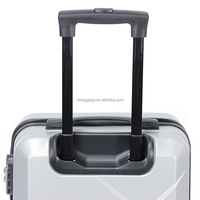 Ensemble de 3 valises légères de luxe en ABS avec roulettes pivotantes, design épuré, fermeture éclair, pour voyages aéroportuaires unisexe, direct usine