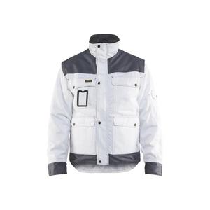 BLAKLADER - 486519001094XL Veste doublée de peintre Blanc/Gris-EAN 7330509287507 VESTES DE TRAVAIL D'HIVER VESTES SOFTSHELL ET REMBOURRÉES - Product Image 1