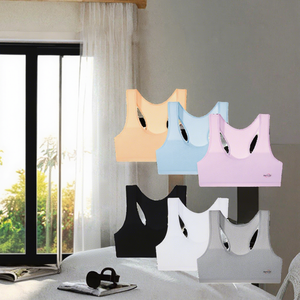 Soutien-gorge gothique respirant pour adolescentes, avec coussinets fins en éponge, double couche, anti-transparence, sans armatures et amovibles - Product Image 2