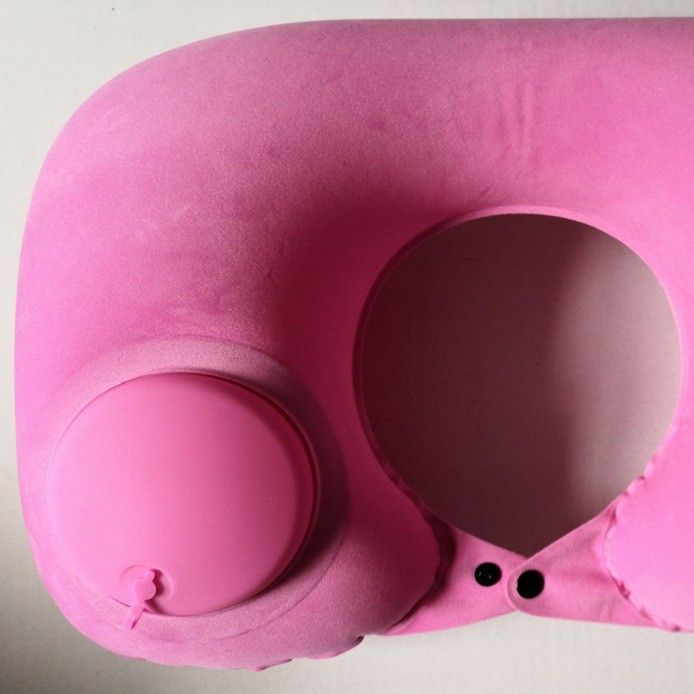 หมอนอัดรูปตัวยู (สีชมพู)