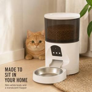 Distributeur automatique intelligent de nourriture pour animaux de compagnie 4 L, distributeur de nourriture pour chats et chiens avec minuterie, écran LCD, alimentation par charge - Product Image 3
