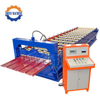 Ligne de formage à froid pour tôles de toiture métalliques, machine de formage à froid pour tôles de fer