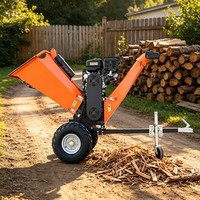 Broyeur de bois portable à remorquer avec garantie d'un an pour le traitement des branches dans les fermes et les parcs