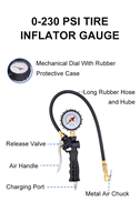 Nouveau gonfleur de pneus numérique SFUTOOLS de haute qualité avec jauge et écran LCD, ajustement universel, essentiel pour l'entretien des véhicules