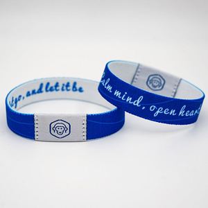 Pulseras Personalizadas con Logotipo, al por Mayor, para Eventos Promocionales, Deportes, Fiestas, Tenis, Festivales, de Tela Elástica - Product Image 4