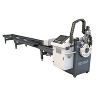 Máquina de Corte Láser de Fibra Industrial para Tubos, Cortadora CNC de Tubos Metálicos para Tubos de Acero Inoxidable y Acero al Carbono de Pared Gruesa, Venta al por Mayor de Fábrica