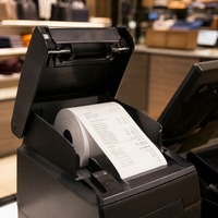 Papier thermique pour terminal de paiement, surface lisse sans produits chimiques, simple couche, 70*70mm