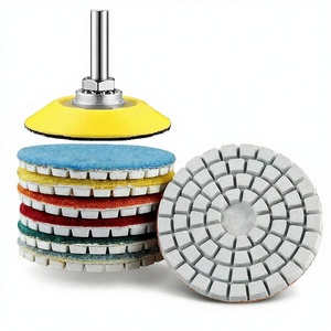 Disque de ponçage diamanté à eau de 2 pouces (50 mm), grain 7, 50 # -3000 #   Disques de ponçage humides avec support de fixation à crochet <span class=keywords><strong>pour</strong></span> petite poignée de 6 mm - Product Image 1