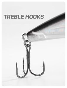 Leurres de pêche à la traîne méné appât à manivelle pour eau douce salée Topwater bar truite océan rivière lac pêche ABS poisson-chat - Product Image 6