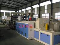 Ligne de production de machine d'extrusion par co-rotation pour feuilles et revêtements de sol en PVC marbré, extrudeuse à double vis parallèle