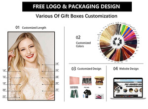 Extensions de cheveux à pointe U, 100% cheveux humains naturels, lisses, extensions de cheveux à la kératine, 12-20 pouces, 100g/paquet pour femmes - Product Image 6