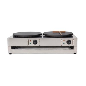 Machine à crêpes électrique/gaz à double chauffage personnalisable, 220V, acier inoxydable 304, portable - Product Image 2