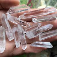 Cristales de Cuarzo Lemuriano Natural al por Mayor, Puntas Grandes de Cuarzo en Bruto Terminadas, Provenientes de Sakardu, Pakistán