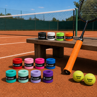 Sangle de raquette antidérapante en PU de haute qualité, absorbant la transpiration, pour tennis, badminton, padel