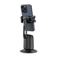 Stabilisateur de téléphone portable AI P05 avec suivi du visage, rotation à 360°, lumière d'appoint magnétique, fonction de suivi de la mise au point et batterie 1200 mAh pour Vlog