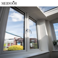 Matériau en alliage d'aluminium à battant Low E Energy Efficient Windows Impact House Window Design Glass Windows