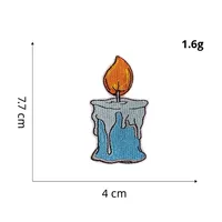 Nouveau Halloween Sorcière Fantôme Assistant Chapeau Brodé Patch Polyvalent Fer-Sur Écologique PVC Applique Vêtement Transfrontalier