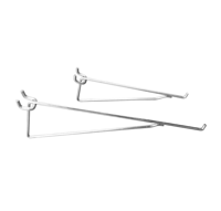 Supports d'étagère robustes en acier pour panneaux perforés, crochets de fixation pour étagères murales, supports pour organisateurs de rangement de garage, vente directe usine