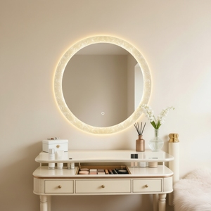 <span class=keywords><strong>Espejo</strong></span> de Baño LED con Pantalla Táctil, Antivaho, Inteligente, con Indicador de Hora, Resistente al Agua IP44, con Logotipo Personalizado, para Proyectos Hoteleros - Product Image 2