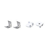 Profilé d'angle en aluminium anodisé série 6000 à 45 degrés, 18x18mm, pour bande LED