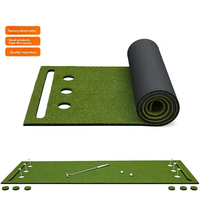 Dispositif d'entraînement de golf à six trous portable intérieur personnalisé en gros Caractéristiques de simulation artificielle Impression de logo personnalisé