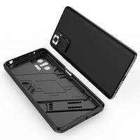 Housse PC TPU Antichoc avec Coque Arrière en Métal pour Xiaomi Redmi Note 10 Pro Max Note 10 4G