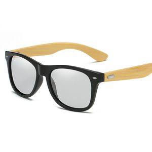 2024 lunettes de soleil rétro en <span class=keywords><strong>bois</strong></span> faites à la main pour hommes femmes carré bambou miroir lunettes de soleil - Product Image 5