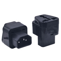 Adaptateur PDU en cuivre 10A250VAC, prise UPS IEC320 C14 vers prise universelle pour alimentation de serveur