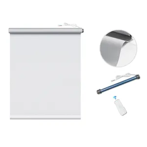 Zemismart Thông Minh Điện Con lăn màn trập mô hình dọc vải tracket RF điều khiển từ xa tương thích Broadlink <span class=keywords><strong>RM</strong></span> <span class=keywords><strong>Pro</strong></span> điều khiển - Product Image 1