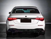 Kit bodi kualitas tinggi untuk mercedes-benz s-class W223 Diffuser, suku cadang mobil serat karbon Tuyere Auto bibir depan gaya B Upgrade
