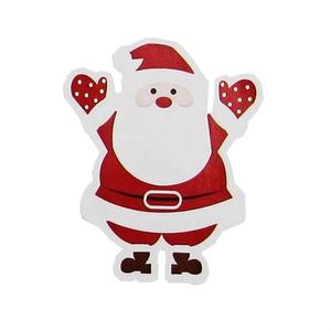 Pegatinas de Papá Noel rojas con forma de dibujos animados personalizados, regalo de Navidad, textura de vinilo PVC con purpurina de colores, para regalo. - Product Image 6