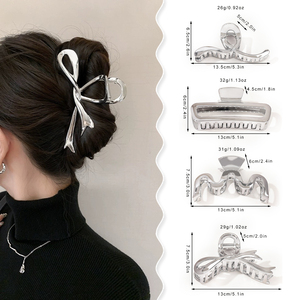 Grote Maat Retro Stijl Haai Clip Haaraccessoires Elegante Plastic Haarklauw Voor Meisjes - Product Image 6