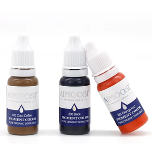 15ml Microblading Pigments Set Nano Couleurs Laiteuses Maquillage <span class=keywords><strong>Semi</strong></span> <span class=keywords><strong>Permanent</strong></span> Encre de Tatouage pour Sourcils <span class=keywords><strong>Eyeliner</strong></span> Lèvres Teinte Soins de Beauté - Product Image 1