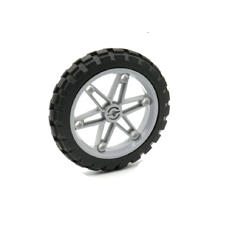 2903 c01 FLL Technic Tire Wheel Hub Car Truck Wheel Alex Cross Hole 81.6*15mm modello di veicolo MOC Bricks Building Blocks Toys