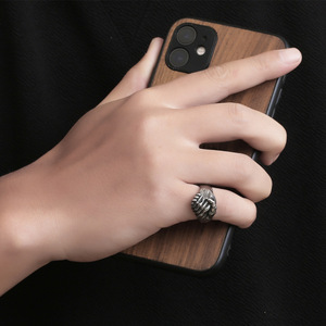 Handshake <b>Ring</b> Men's <b>Titanium</b> Steel Retro Style Gift Jewelry SA1127 - Product Image 5