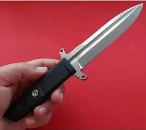 Couteau tactique à lame fixe en acier inoxydable de haute qualité, pointe tombante, avec étui en caoutchouc, pour survie en extérieur, usage industriel, camping et bricolage - Product Image 4
