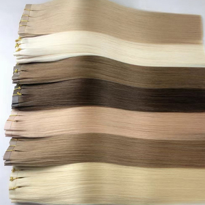 Extensiones <span class=keywords><strong>de</strong></span> Cabello Humano Virgen Europeo con Cutícula Alineada, Clip sin Costuras, Precio al por Mayor - Product Image 1