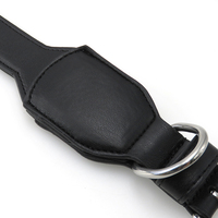 Collier de chien et de chat en cuir Anti-perte, objet réglable, avec boucle pour animaux de compagnie, pour traceur GPS