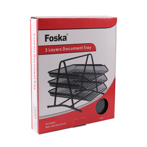 อุปกรณ์สํานักงาน Foska โลหะ เหล็ก <span class=keywords><strong>ชั้น</strong></span><span class=keywords><strong>วาง</strong></span>แฟ้มสาม<span class=keywords><strong>ชั้น</strong></span> A4 ตัวอักษร <span class=keywords><strong>กระดาษ</strong></span> ถาดเก็บข้อมูล ถาดเก็บแฟ้ม <span class=keywords><strong>ชั้น</strong></span><span class=keywords><strong>วาง</strong></span>ข้อมูล แบบลิ้นชัก - Product Image 6