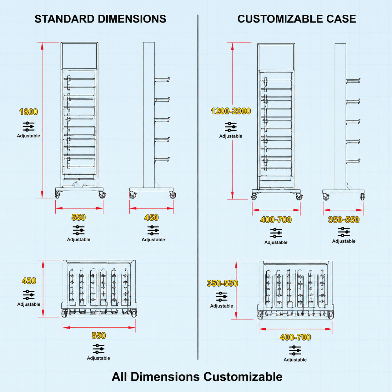 Custom Metal Mobile Phone Accessory Display Rack Floor Standing USB Cable Charger Stand Retail Fixture Gondola Gadget POS Rack — view 4