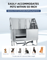 Baignoire de toilettage pour chien PAT PET, lavabo durable en acier inoxydable, station de lavage pour chien, fabricant de baignoire pour animaux de compagnie