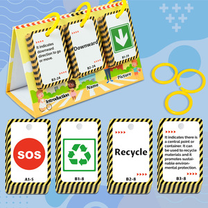 72 cartes éducatives calendrier, texte et image, anglais, interactives parent-enfant, cartes 3D, apprentissage des <span class=keywords><strong>panneaux</strong></span> <span class=keywords><strong>de</strong></span> <span class=keywords><strong>signalisation</strong></span>, connaissances courantes, puzzle - Product Image 6