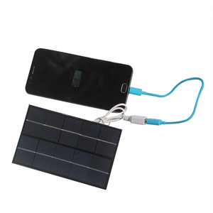 มาซูโยชิ มิตสึ 2W 5V แผงโซลาร์เซลล์ 88X142MM เครื่องชาร์จพลังงานแสงอาทิตย์แบบ USB สำหรับอุปกรณ์พกพา - Product Image 1