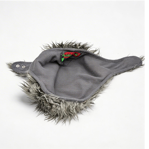 ACE Grey Faux Fur Trooper <b>Hat</b> with Animal Ears Windproof & Warm Outdoor Winter <b>Hat</b> for Unisex Adults - Product Image 2