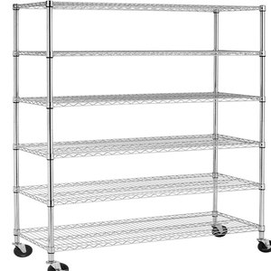 Estante de seta de acero resistente de alambre recubierto de zinc de 6 niveles móvil de buena calidad para cultivo in vitro en estantes - Product Image 1