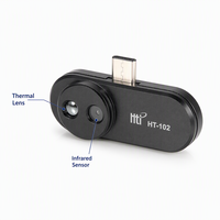 Caméra thermique portable HTI HT-102 640x480 -4~572F pour la détection de fuites dans les tuyaux de bâtiments HVAC, imageur infrarouge d'usine