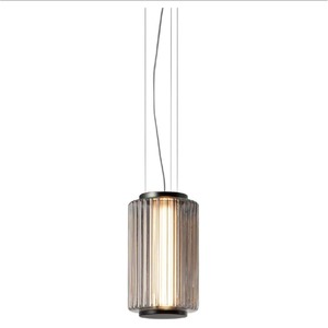 โคมไฟระย้าแก้วศิลปะสไตล์มินิมอลทันสมัยสำหรับห้องรับประทานอาหารและห้องนั่งเล่น ดีไซน์แบบเสาแคนาดาใหม่ แสงสีขาวอบอุ่น โคมไฟตัวอย่างสำหรับห้องตัวอย่าง - Product Image 1