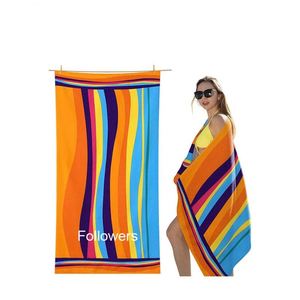 Serviette de plage en microfibre à séchage rapide, écologique, sans sable, avec impression de logo personnalisé, tissu éponge, serviette d'été - Product Image 1