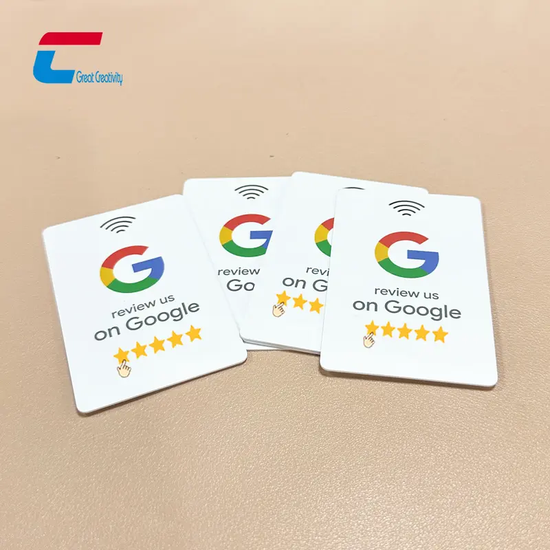 مراجعة بطاقات google القابلة للبرمجة NFC ntag213 بطاقة مراجعة google